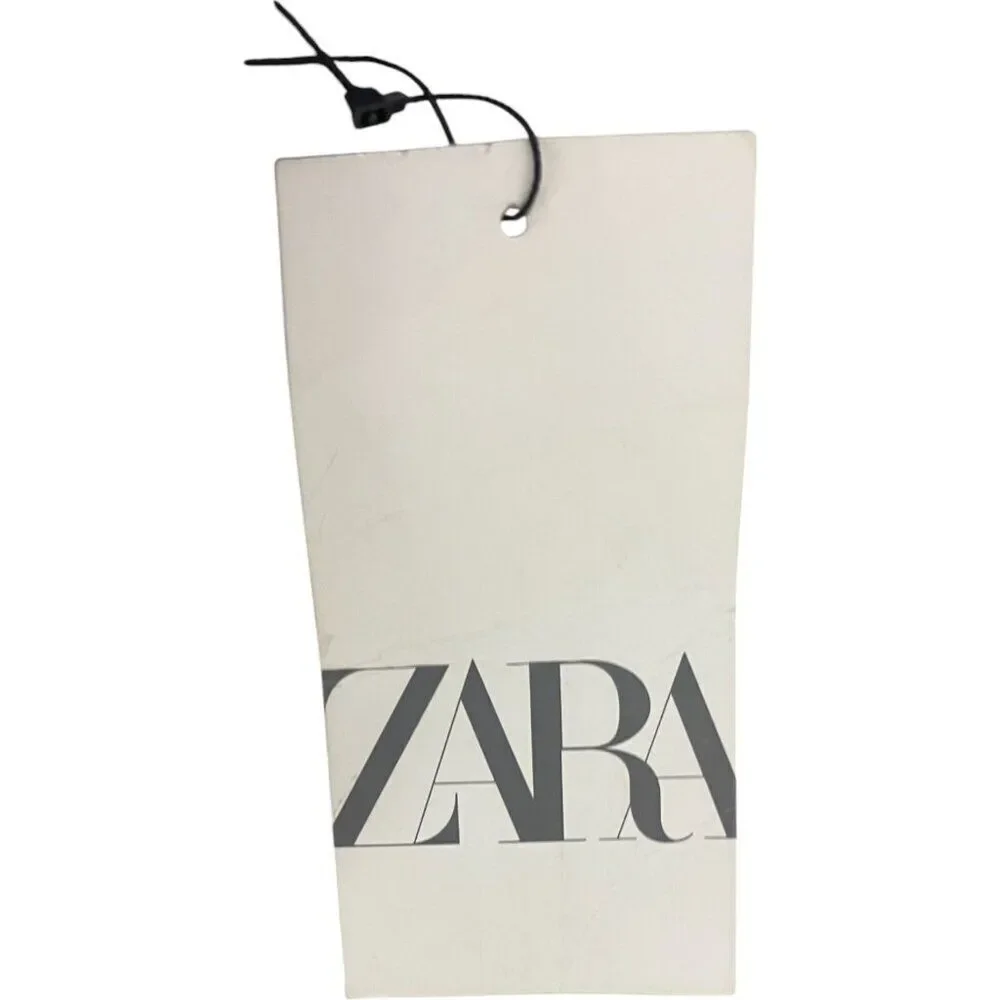 Zara Womens High Waisted Pants Trousers Ankle S Black 9490/590 NWT no belt - Picture 7 of 15